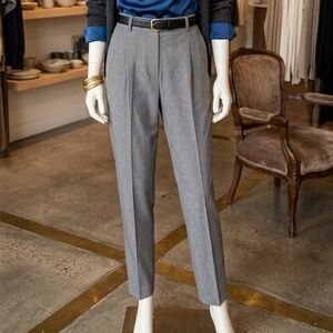 Briggs New York Gray Straight-Leg Tailored Pants